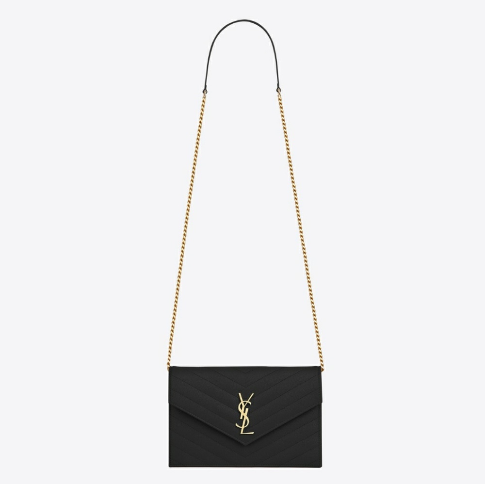 St. Laurent Envelope Chain Wallet/Small Purse - Picture 2 of 5